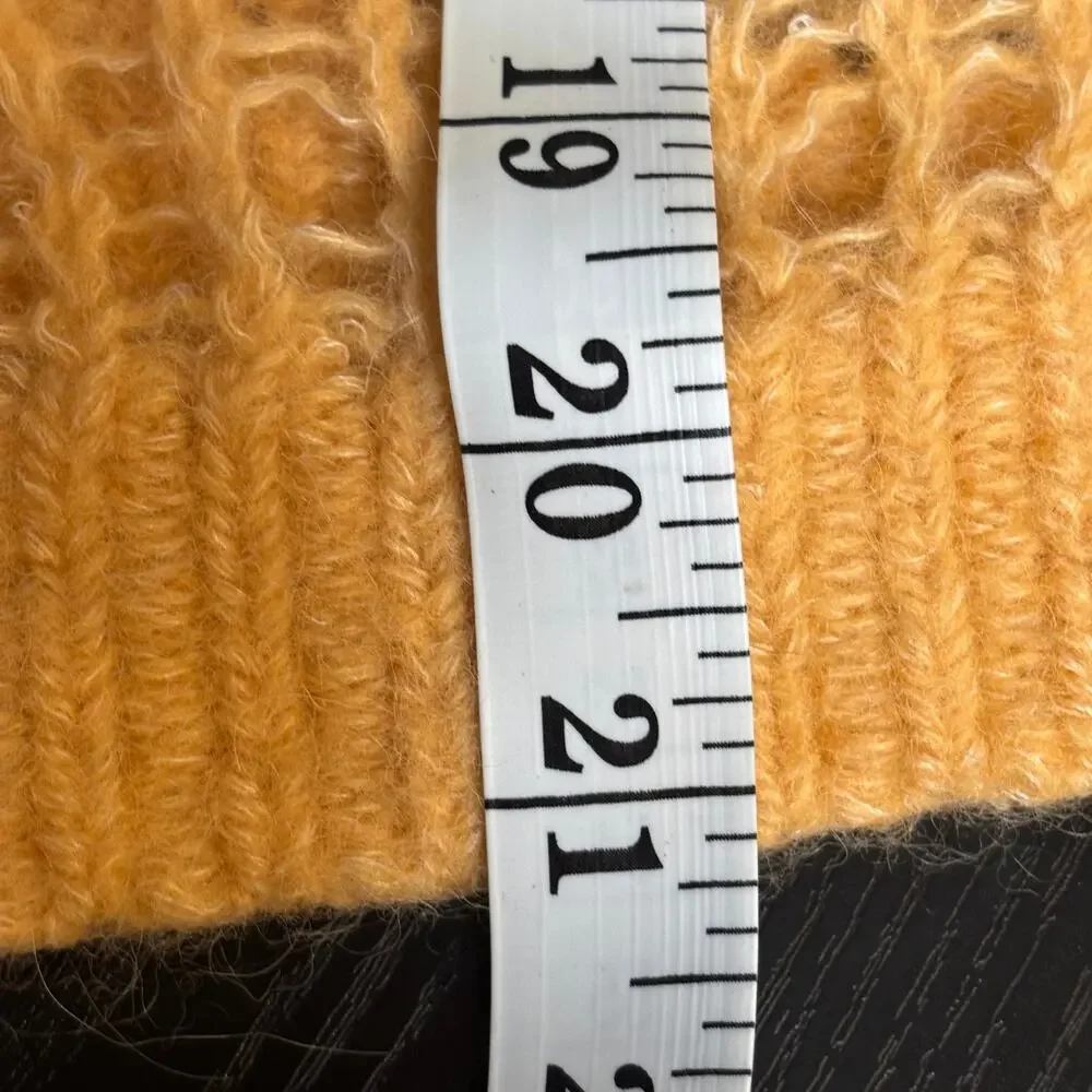 Free People Alpaca Blend Open Knit Sweater Medium Boho Lightweight Pullover